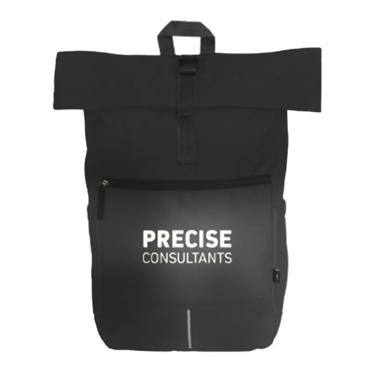 PC Roll-Top Bag: Black